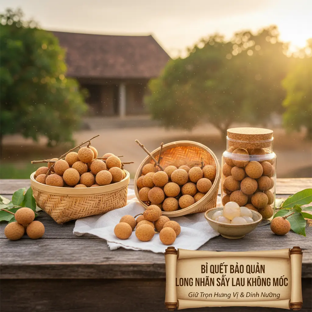 cách bảo quản long nhãn sấy được lâu không bị mốc