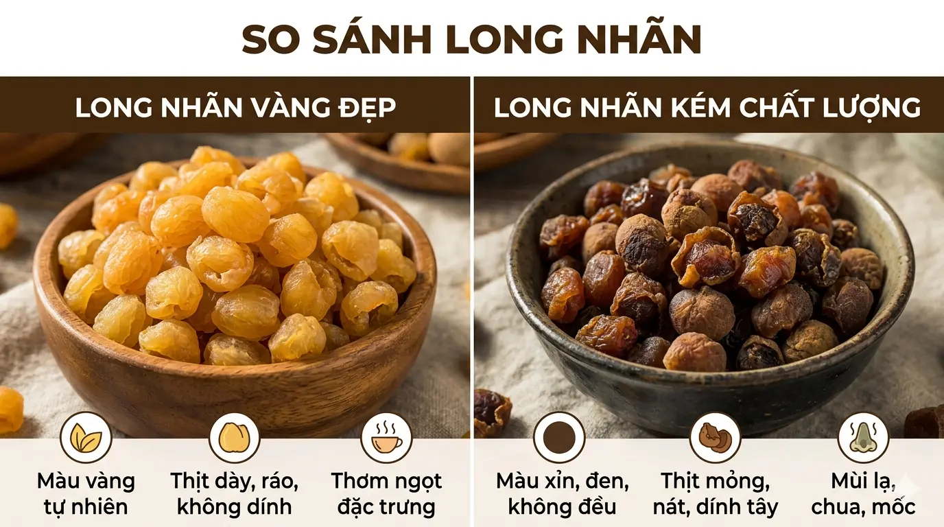 Bí Quyết Phân Biệt Long Nhãn Sạch Chuẩn Và Long Nhãn Kém Chất Lượng