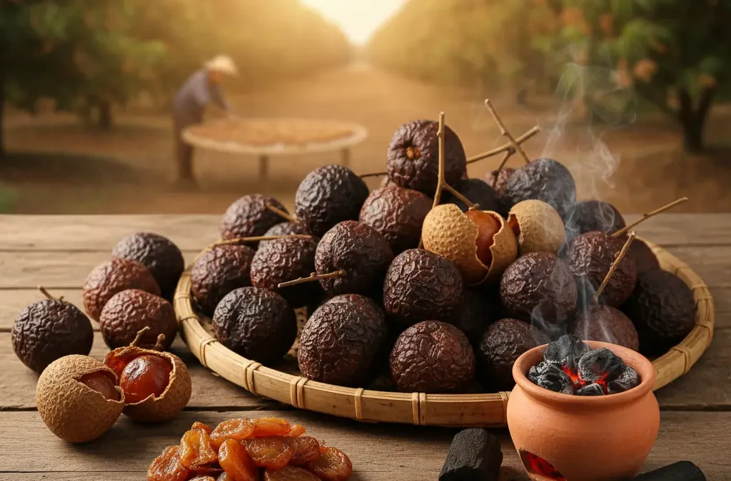 Long nhãn sấy than có độc không