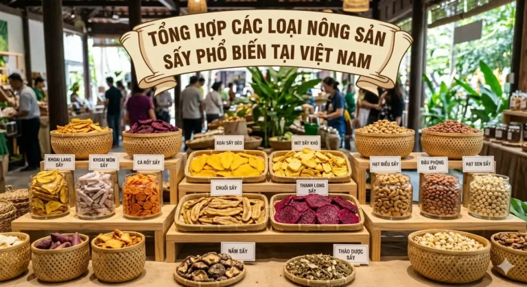 Tổng hợp các loại nông sản sấy phổ biến hiện nay tại Việt Nam