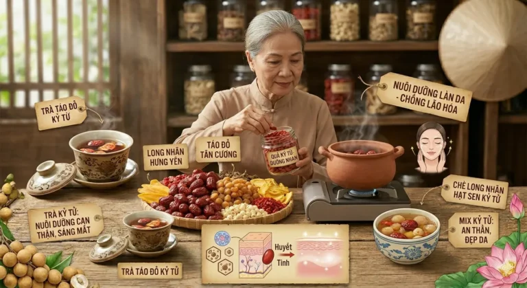 Cách dùng kỷ tử dưỡng nhan với 7 phương pháp tinh túy Đông y