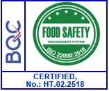 Dấu chứng nhận ISO 22000:2018 hệ thống quản lý an toàn thực phẩm
